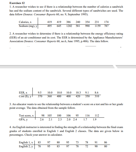 help me, and provide solution and explanation. thank you. Exercises 11 (1)