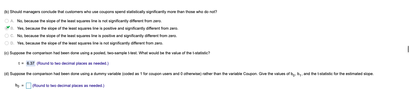 as 1 for coupon users and 0 otherwise) rather than the variable