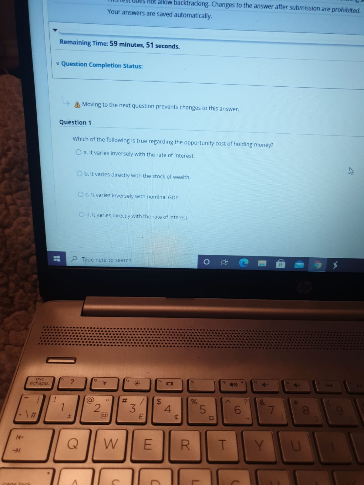Please help me with these MCQ QUESTIONS. not allow backtracking. Changes to