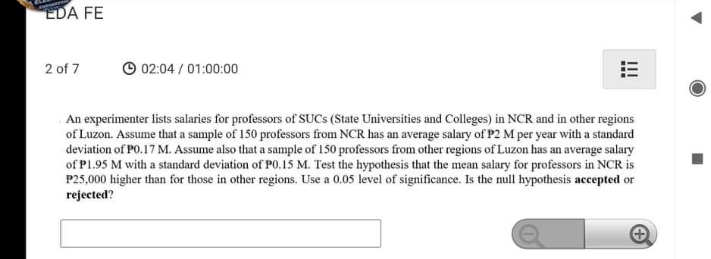 This is Statistics. Provide clean and readable solutions EDA FE 2 of