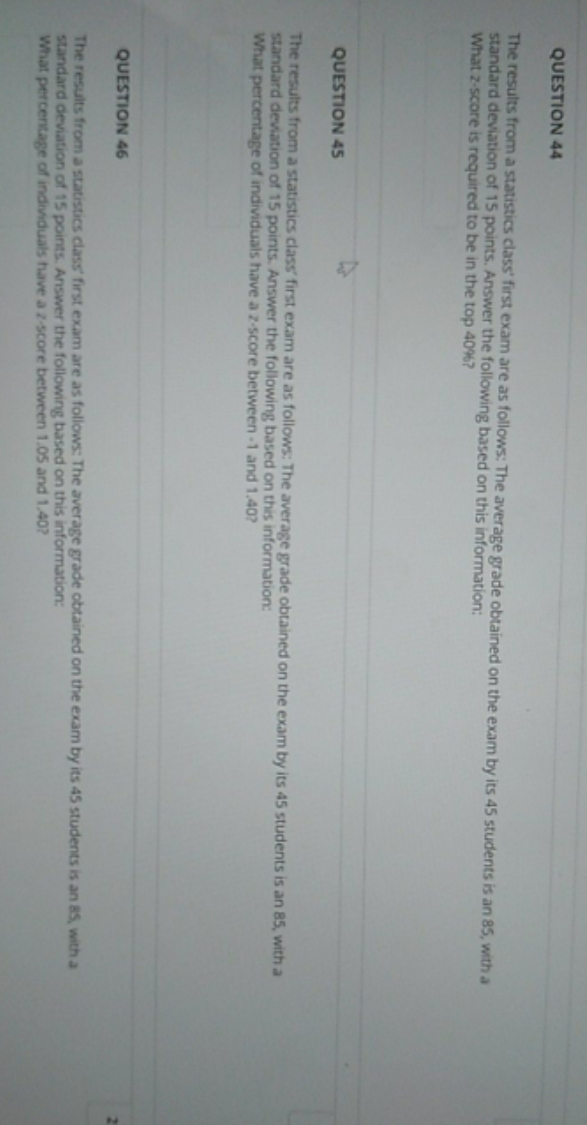 been trying to figure this out all day please help QUESTION 44