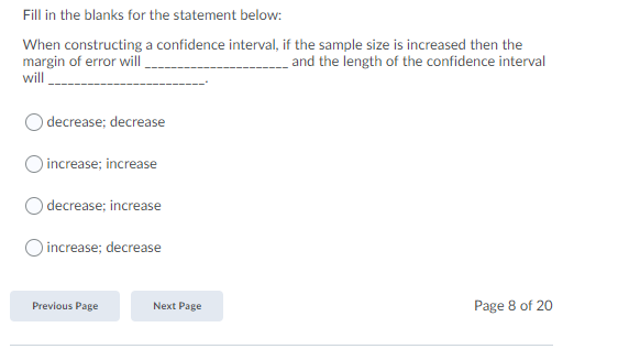  Fill in the blanks for the statement below: When constructing a