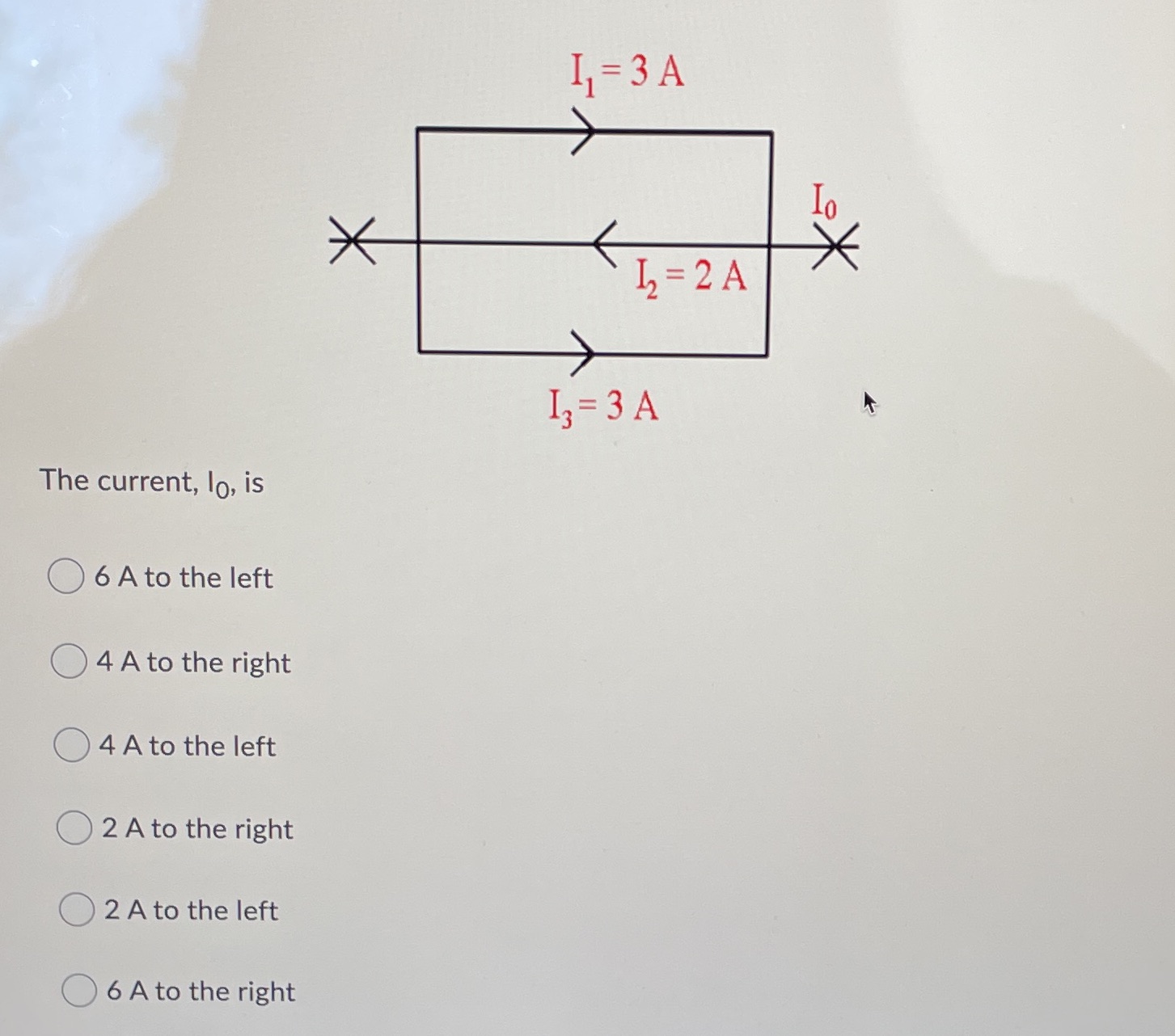 1 = 3 A * L = 2 A I2 =