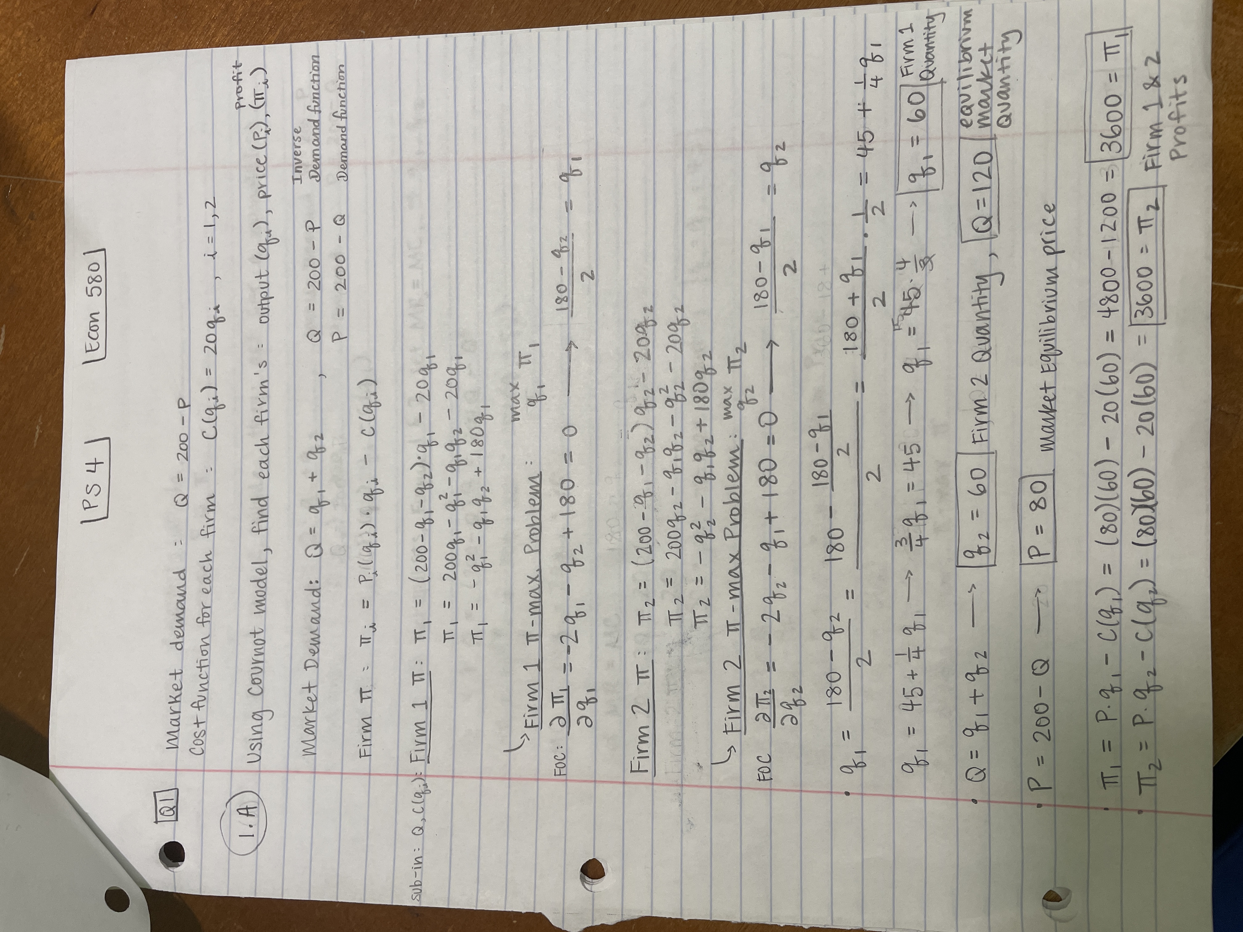 Hi, I need help understanding what I did wrong in question (1.C)