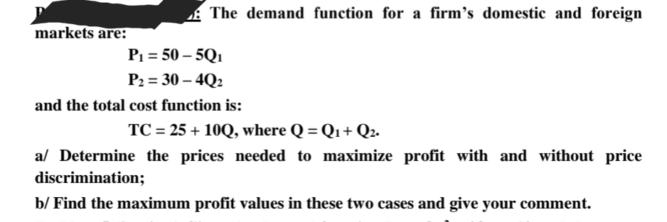 I need help with this exercise please (advance mathematics) \"The demand function