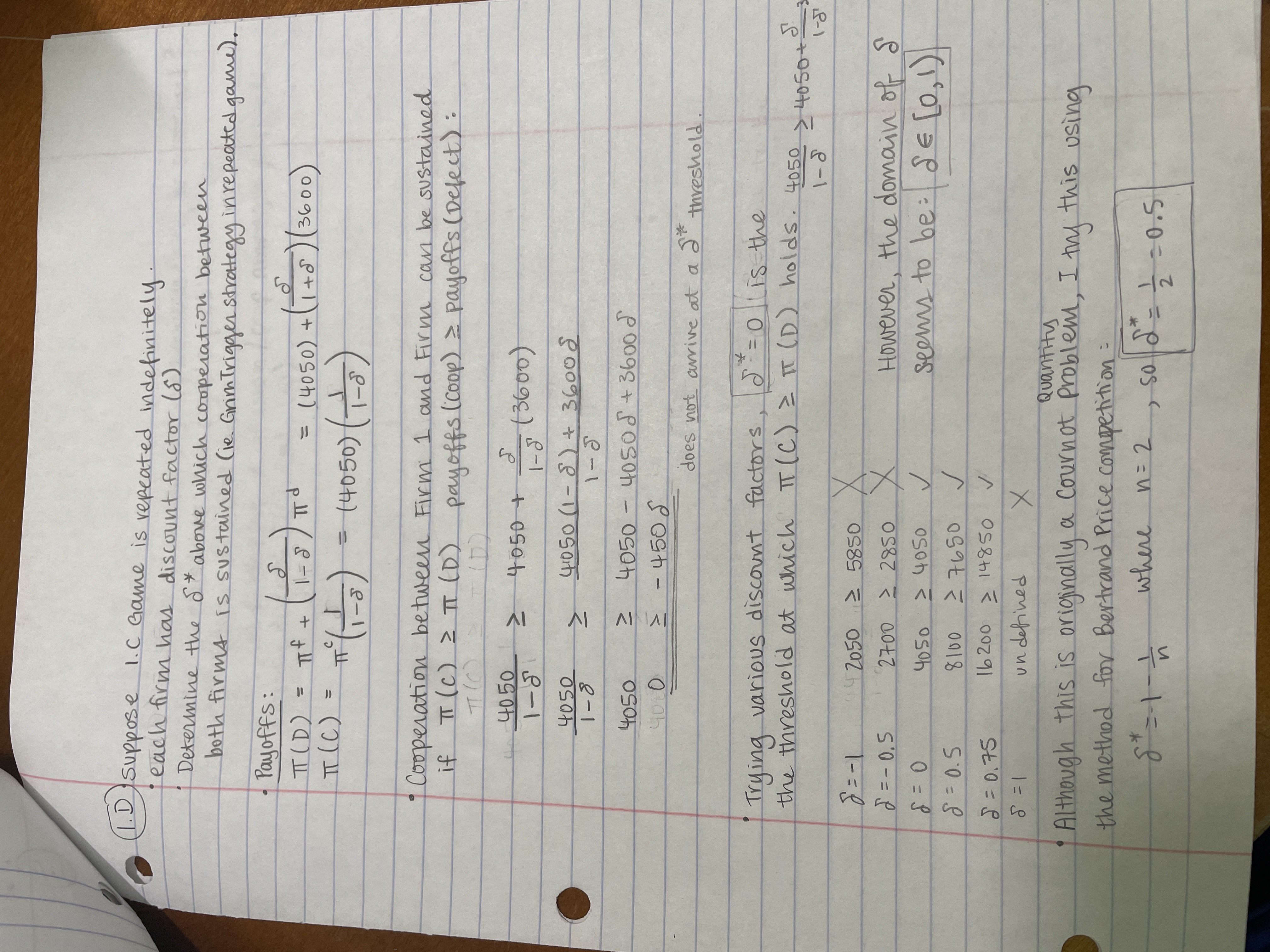 (1.C) are not correct. Could you help me understand why? How should