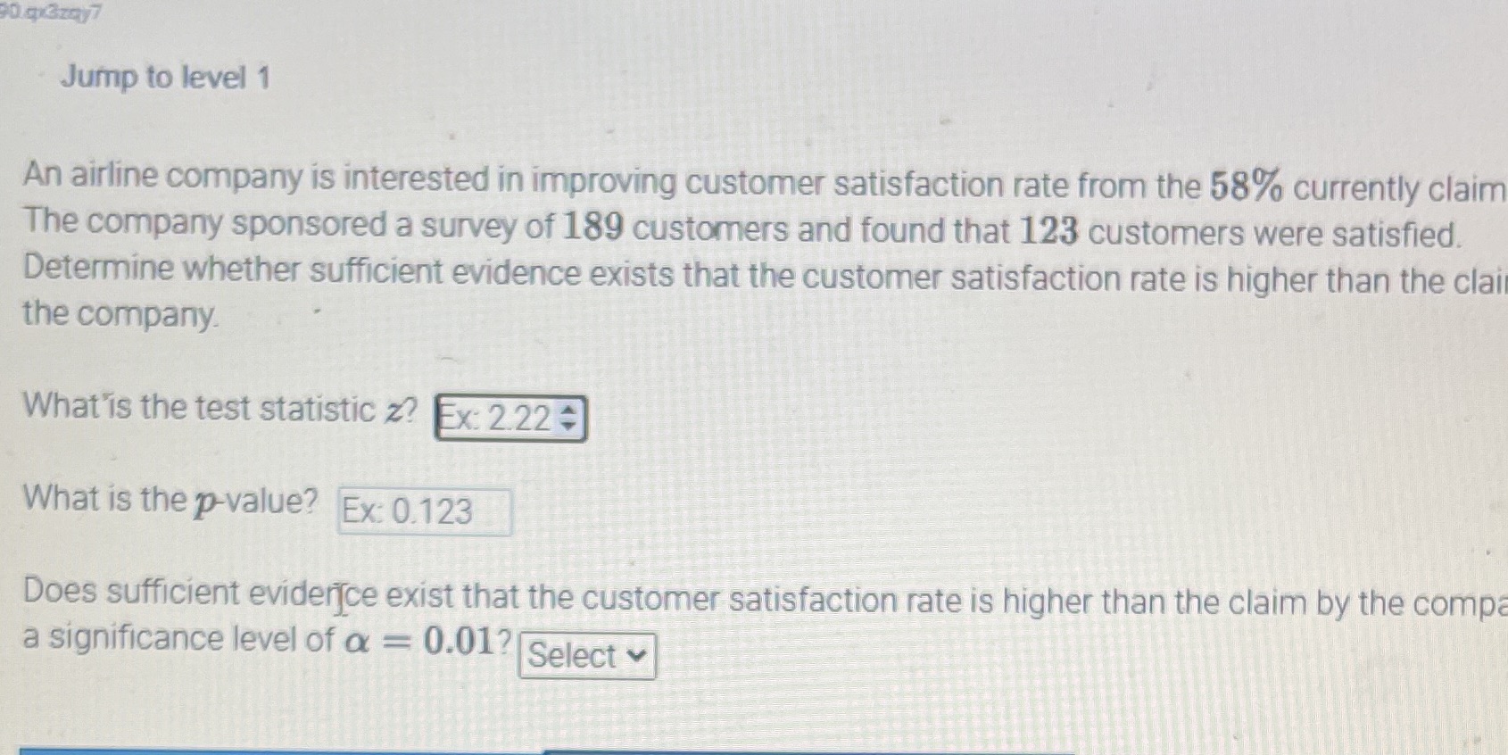 I need Help answering this question Jump to level 1 An airline