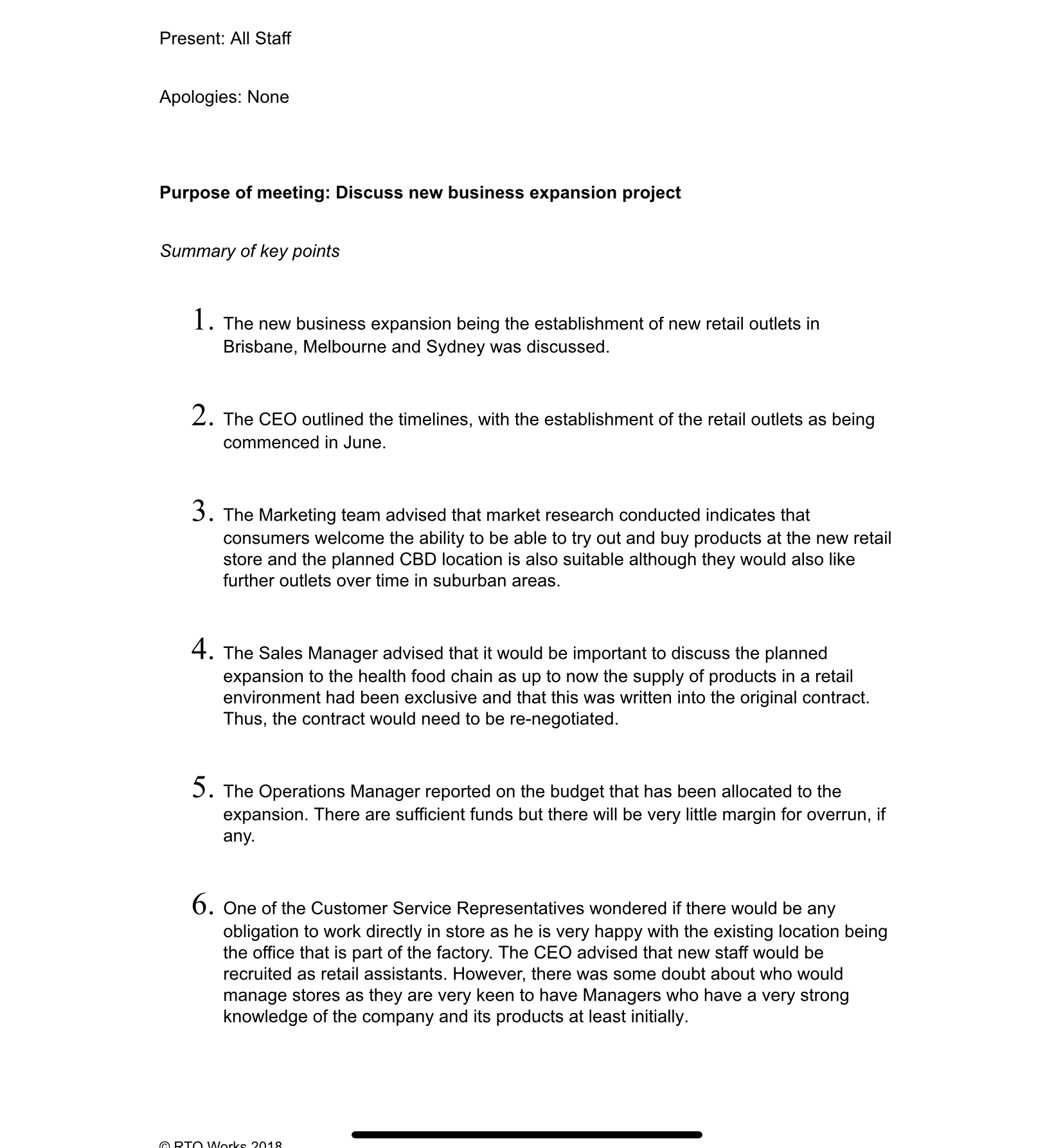BSBRSK501 - Task 2.5 Develop a risk management plan (continuation of task