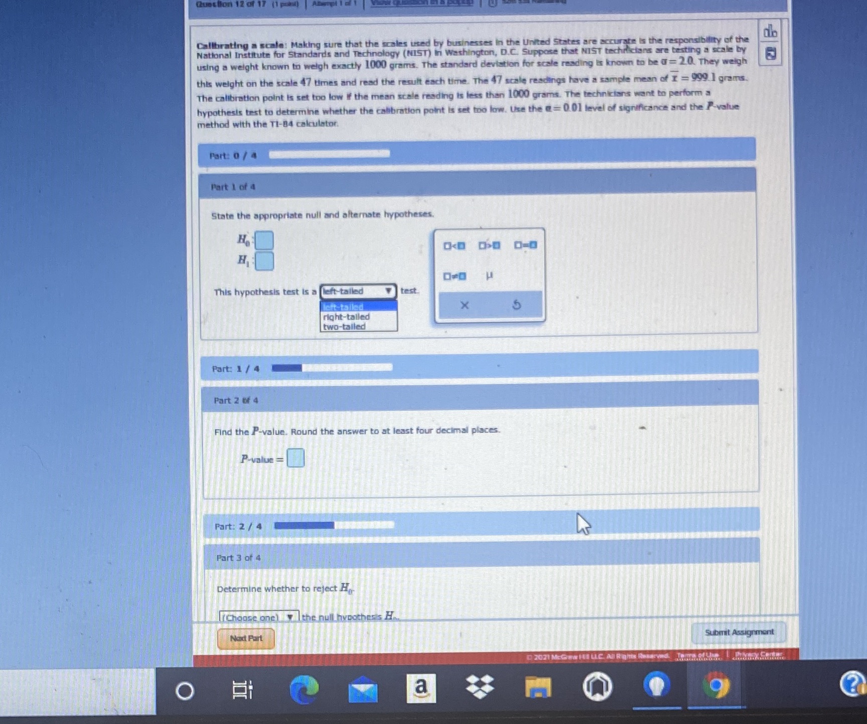 Calibrating a scale: Making sure that the scales used by businesses