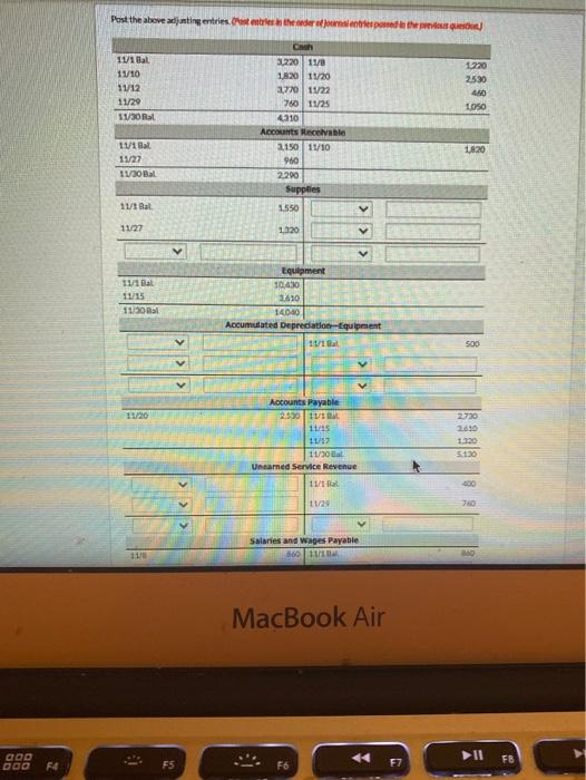 500 2,730 400 860 10,430 3.430 $18,350 $18.350 10 12 During November,