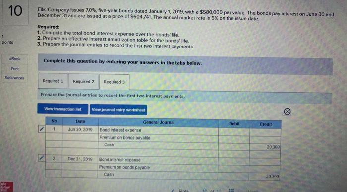 and are issued at a price of $604,741. The annual market rate