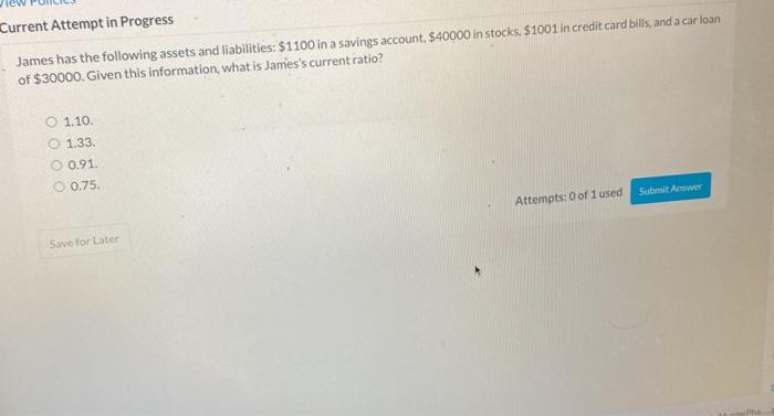 about James. Item Budget Actual Difference Income $8000 $8000 Rent $1800 $1800