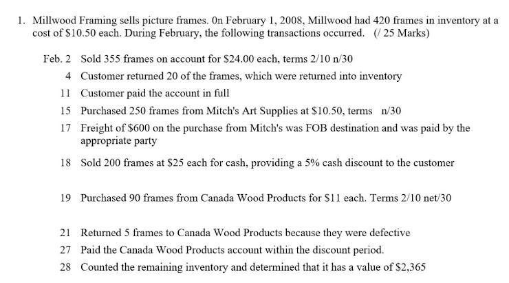 (a) Using the periodic inventory system, prepare the journal entries to record