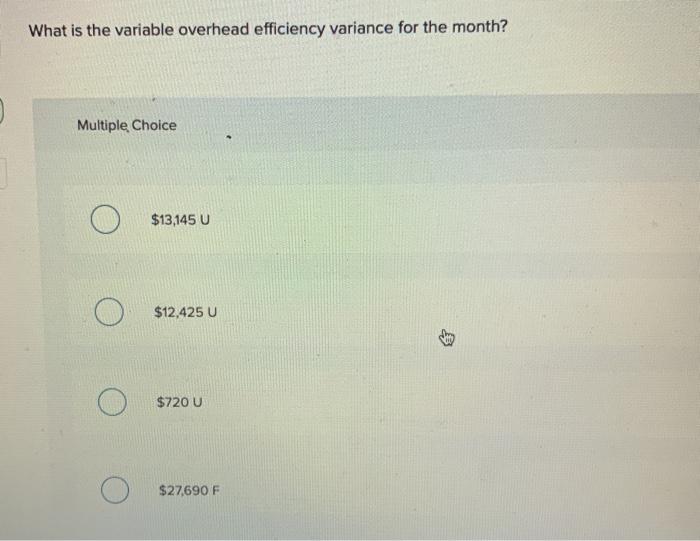 Multiple Choice $2,640 U $2,280 U $8.000 0 $8,470 U The following