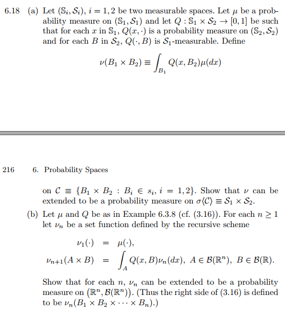  6.18 (a) Let (Si, S;), i = 1, 2 be two