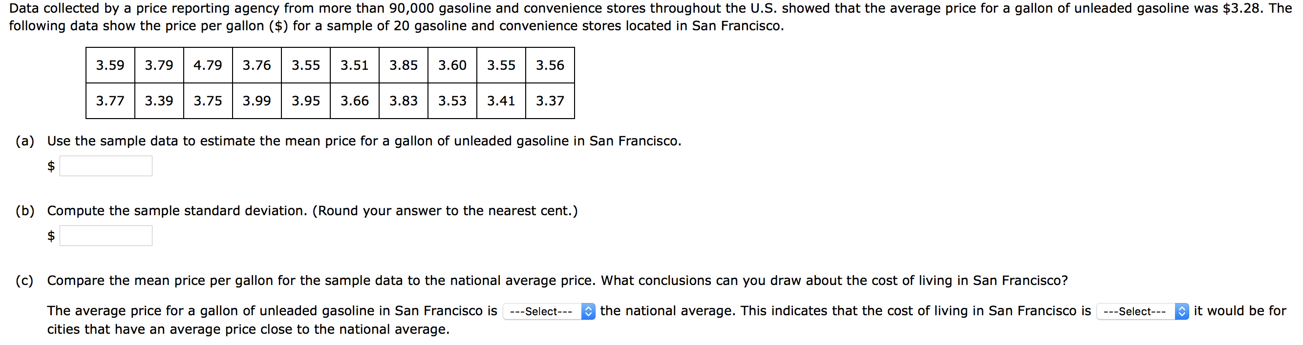  Data collected by a price reporting agency from more than 90,000