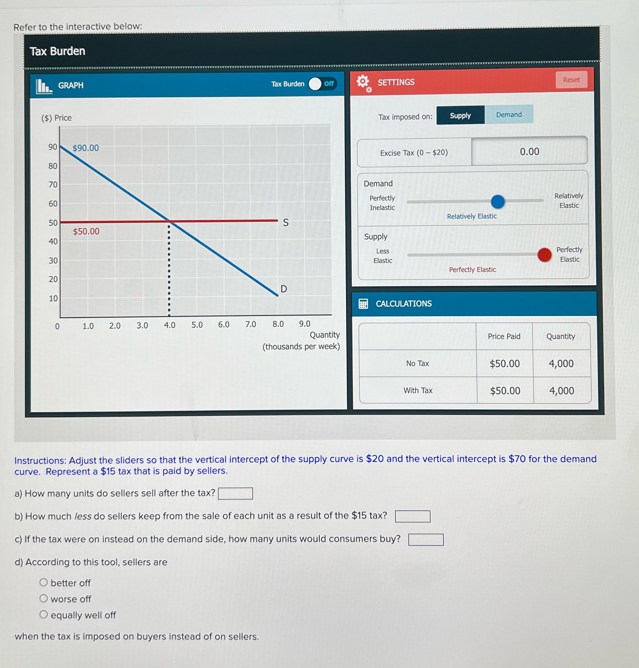 Help please.. Refer to the interactive below: Tax Burden . GRAPH Tax