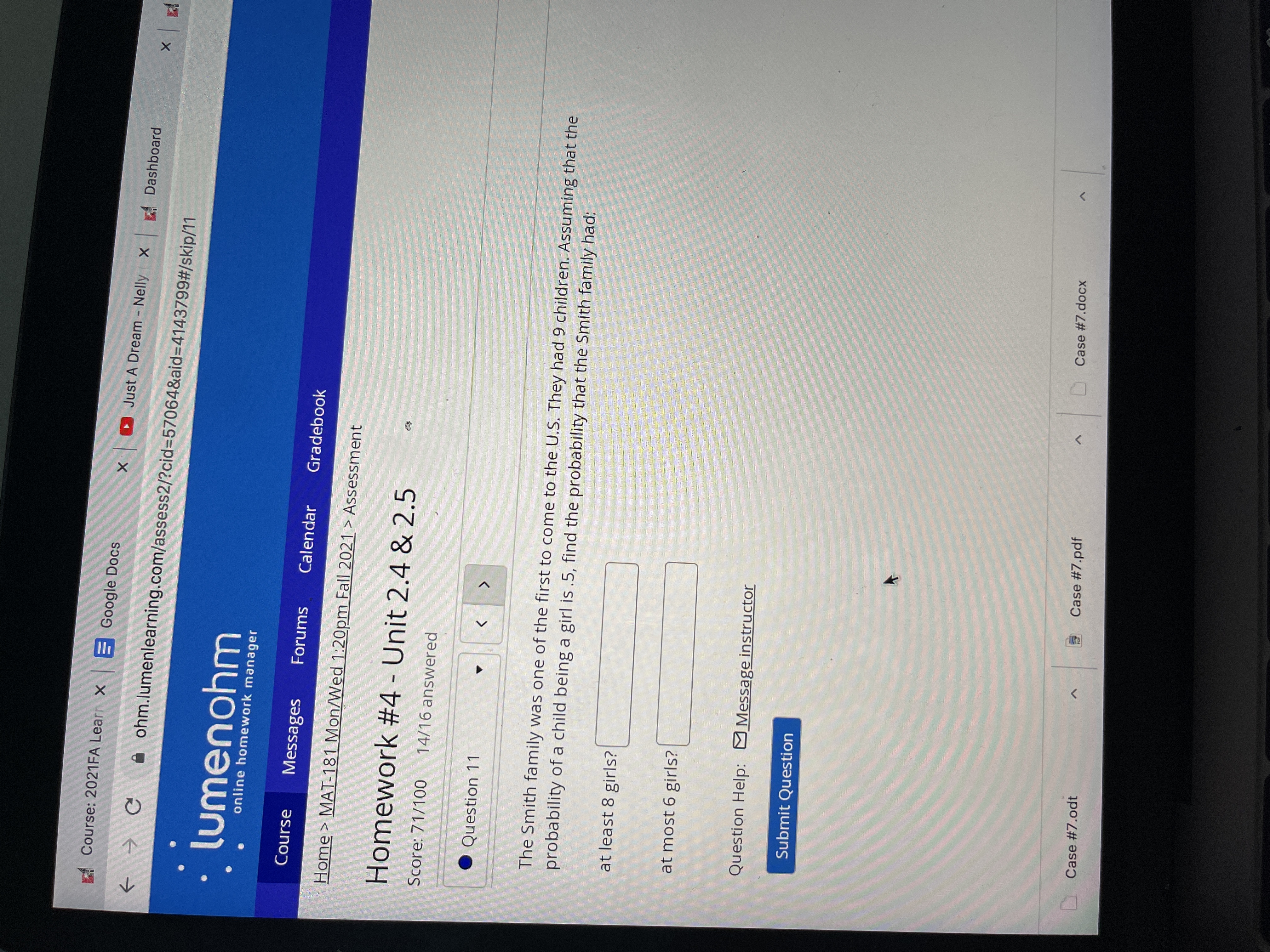 Course: 2021FA Learn X Google Docs X Just A Dream -