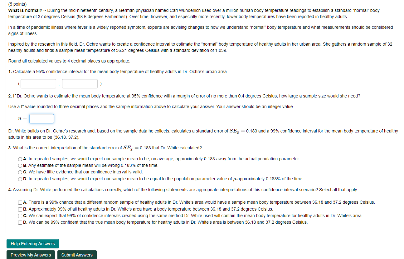 (5 points) What is normal? ~ During the mid-nineteenth century, a