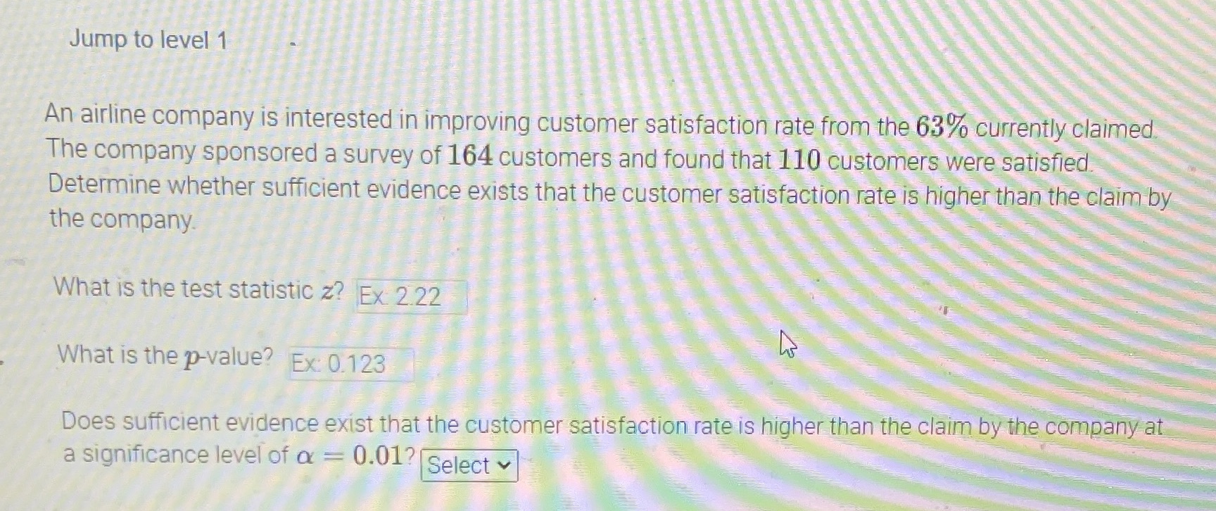How do you solve this Jump to level 1 An airline company