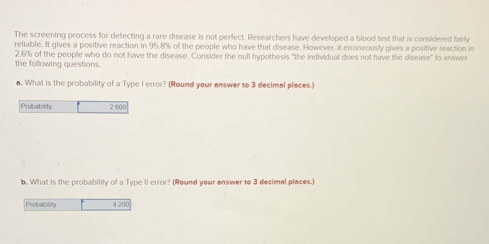 Please solve part a and b. Round to 3 decimal places. The
