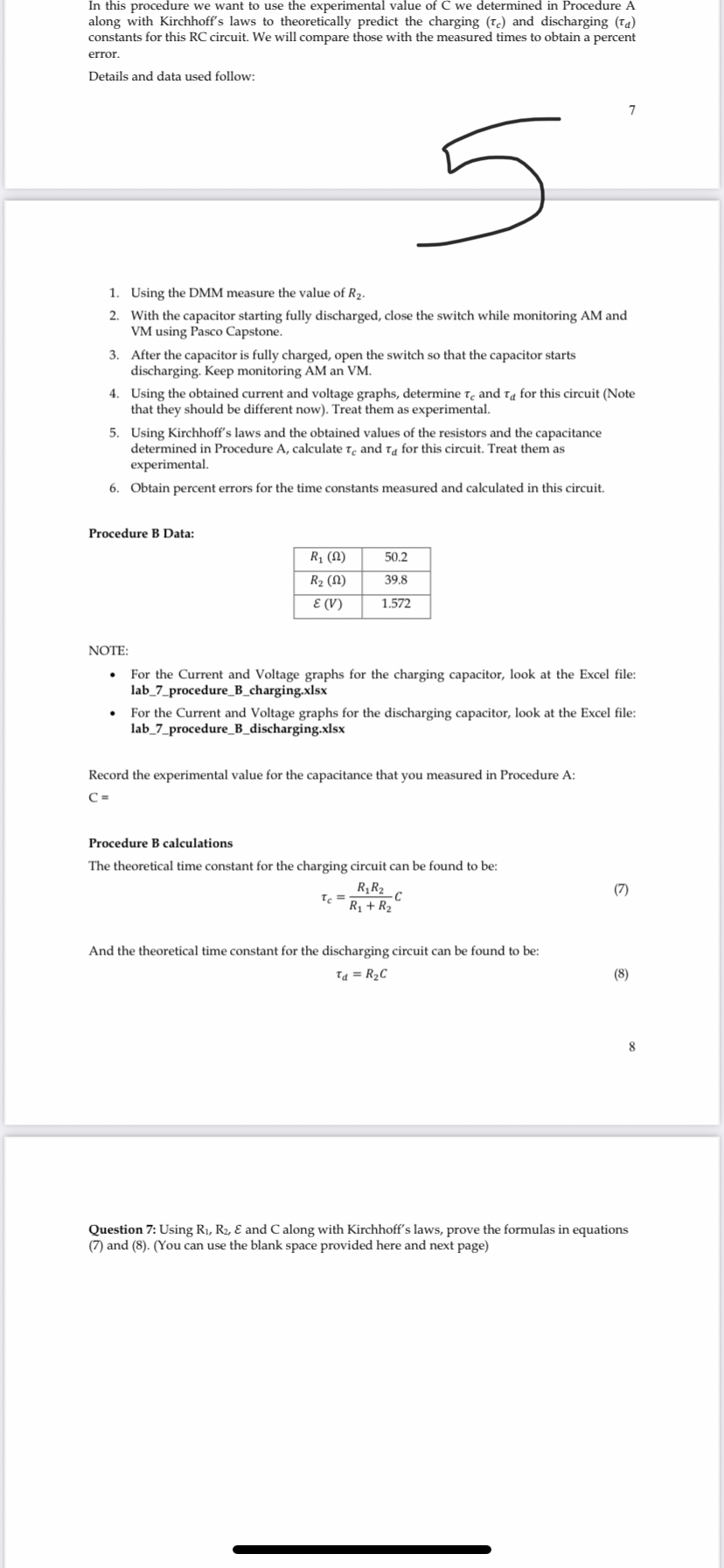 value of current: (1.1) i(0) = Ry Therefore, another way of writing