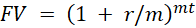 compounded continuously. Here we explain the difference.Professor Gruber calculated future value as