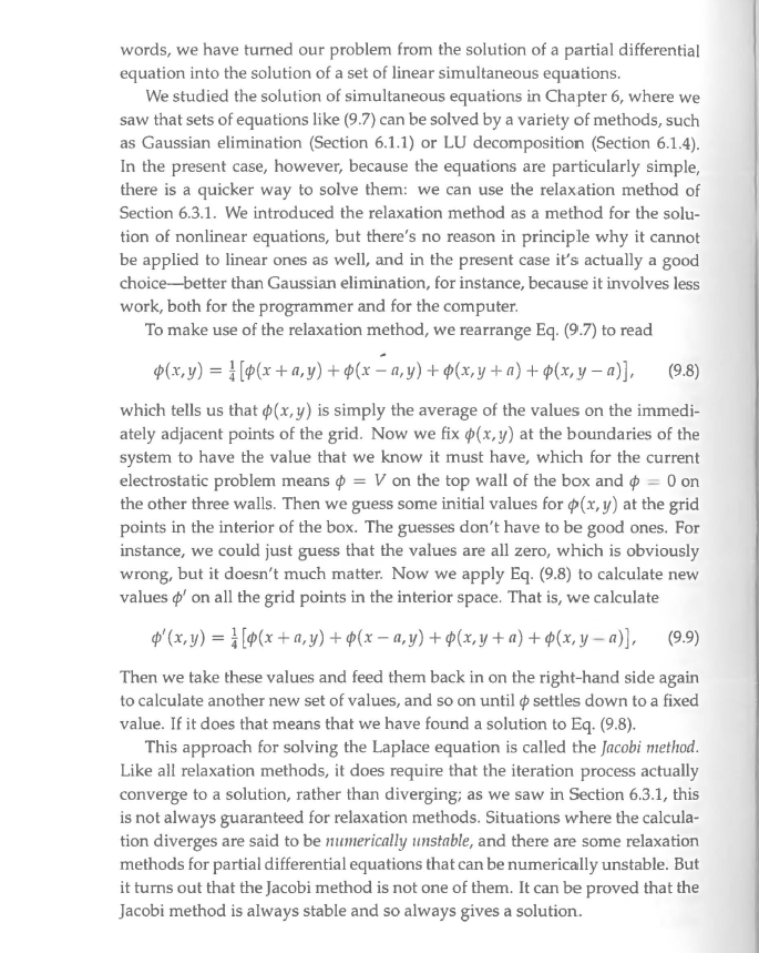 for the wall at the top, which is at some other voltage