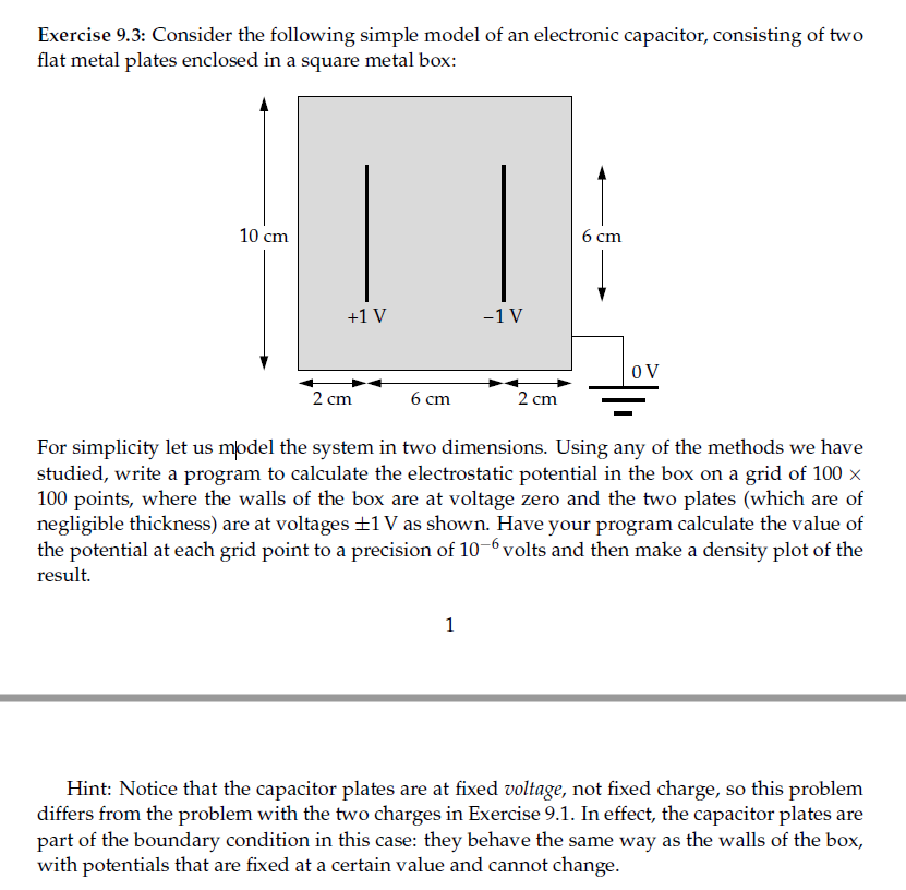this equation inside the box, subject to the boundary conditions that o