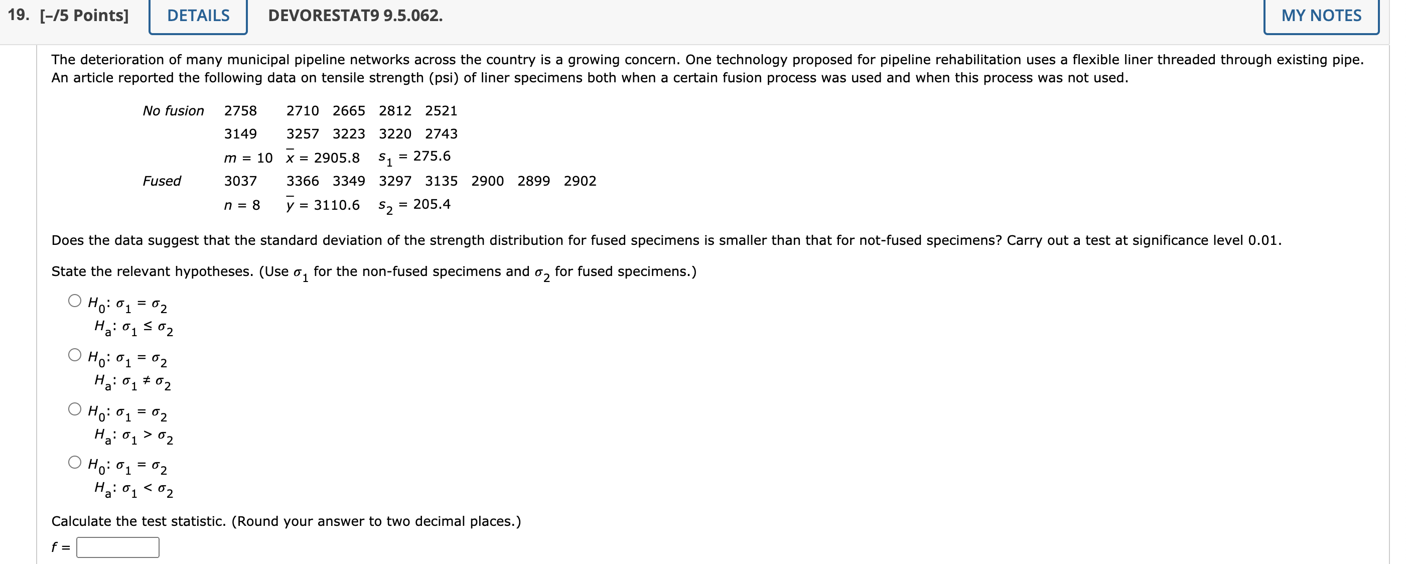  19. [IS Points] I DETAILS I DEVORESTAT99.5.062. I MY NOTES The