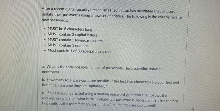 Please read the picture and answer throughly After a recent digital security