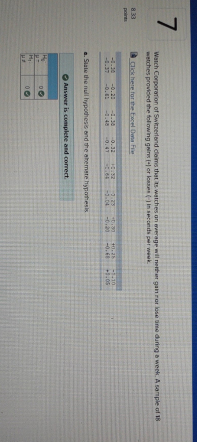 1) state the decision rule for 0.05 significance level.(round answer to 3