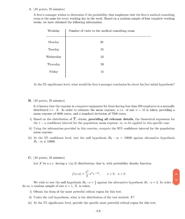 Try if you're sure about it A. (10 points, 25 minutes) A