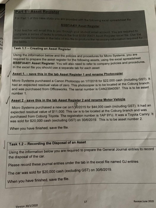 the proprietor of this business. You are the junior bookkeeper for Micro