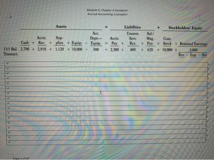 4 Handoute Accrual Accounting Concepts P4-7 Soho Equipment Repair began operating in