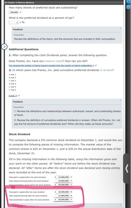 Mastery s, and 750,000 Mastery Problem: Corporations: Organization, Stock Transactions, Dividends Pranks,