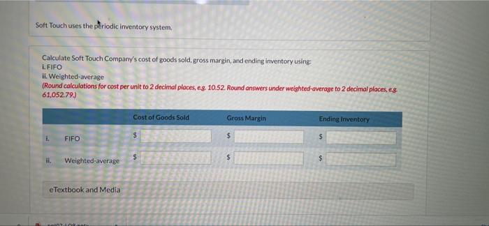 furniture. The following schedule relates to the company's inventory for the month