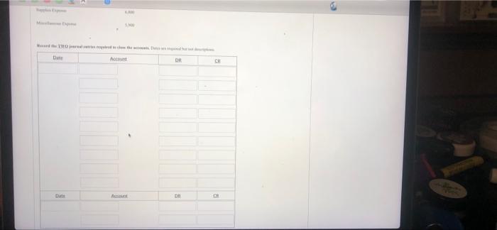 112.640 Depreciathan Expense 600 le 10 Sapi Gunildarlingame. Capital 1.000 Gurga Dewing