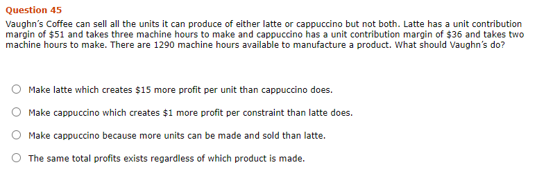 while assembled units could be sold for $3") per unit. What decision
