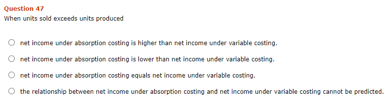 unit. Sell before assembly; the company will save $12 per unit. Process