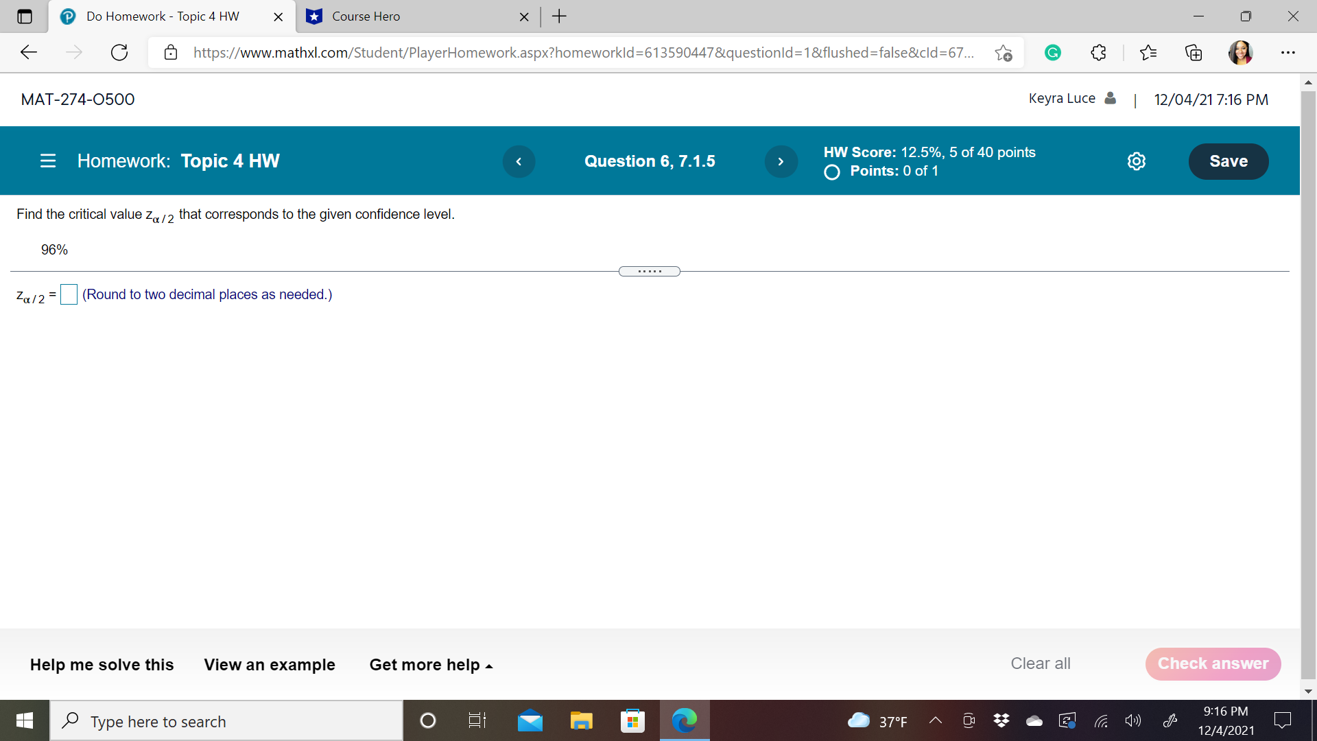 Do Homework - Topic 4 HW X *Course Hero X +