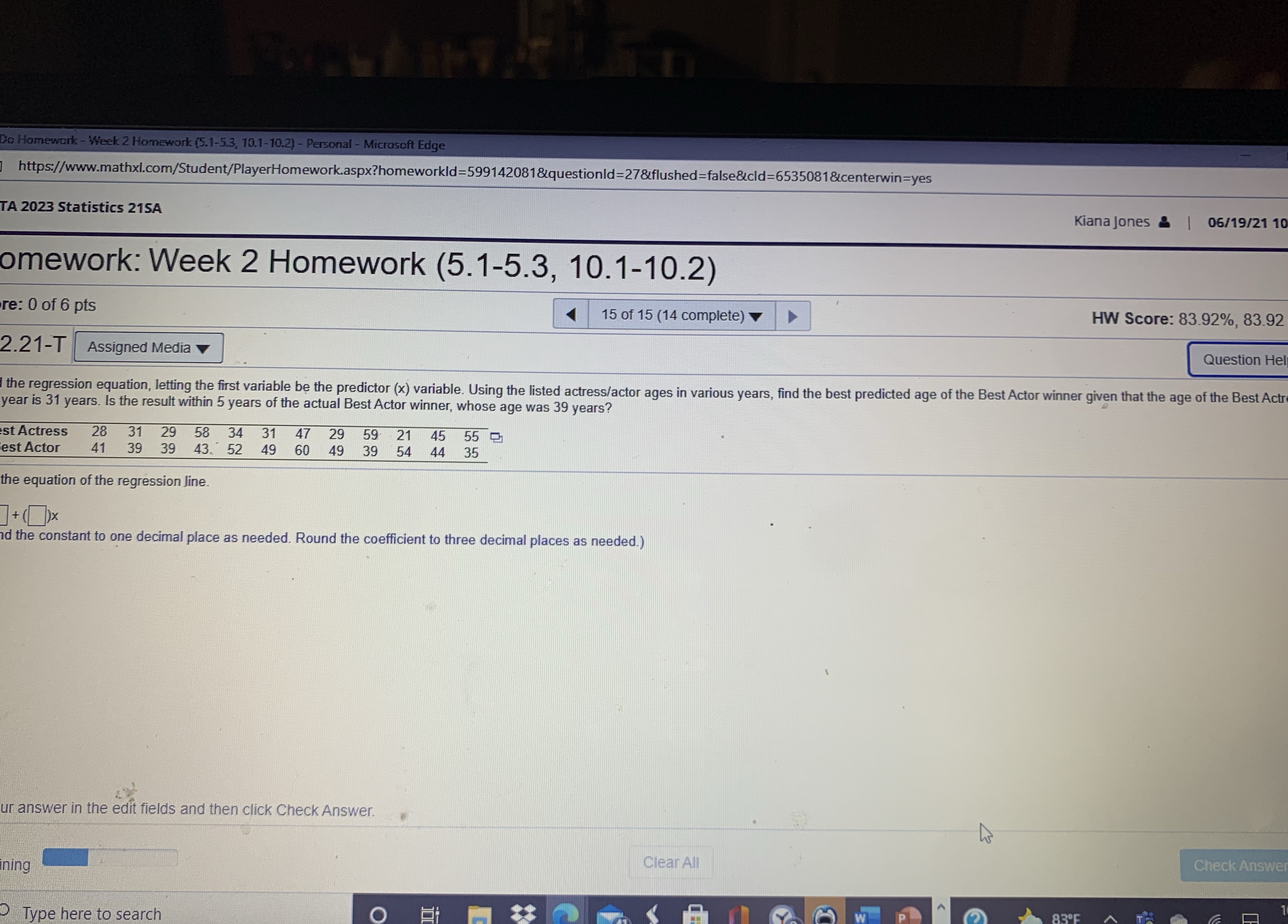 So Homework - Week 2 Homework (5.1-5.3, 10.1-10.2) - Personal -