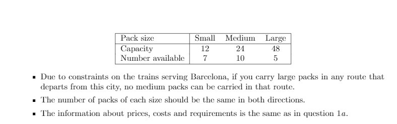  Pack size Small Medium Large Capacity 12 24 18 Number available