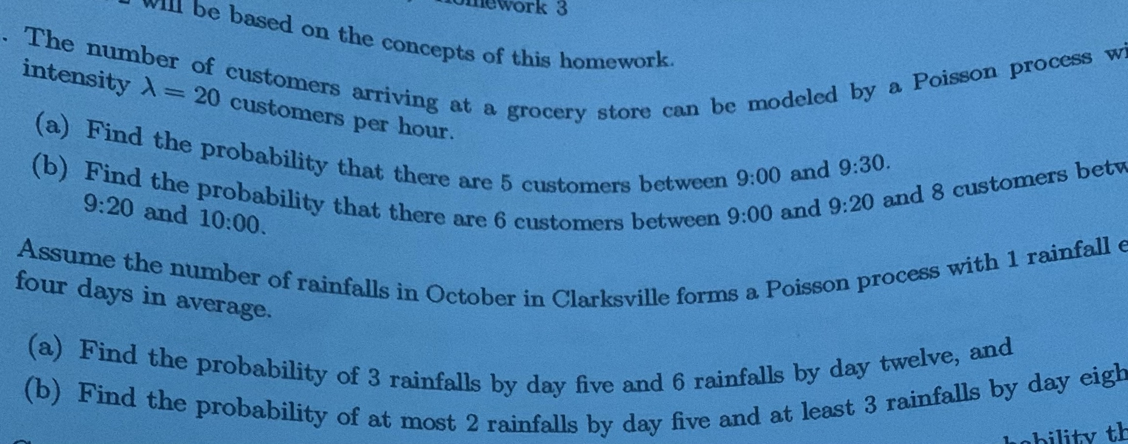 please help with numbers 1 and 2! lework 3 will be based