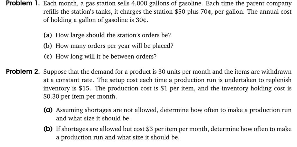 can you please show all steps Problem I. Problem 2. Each month,