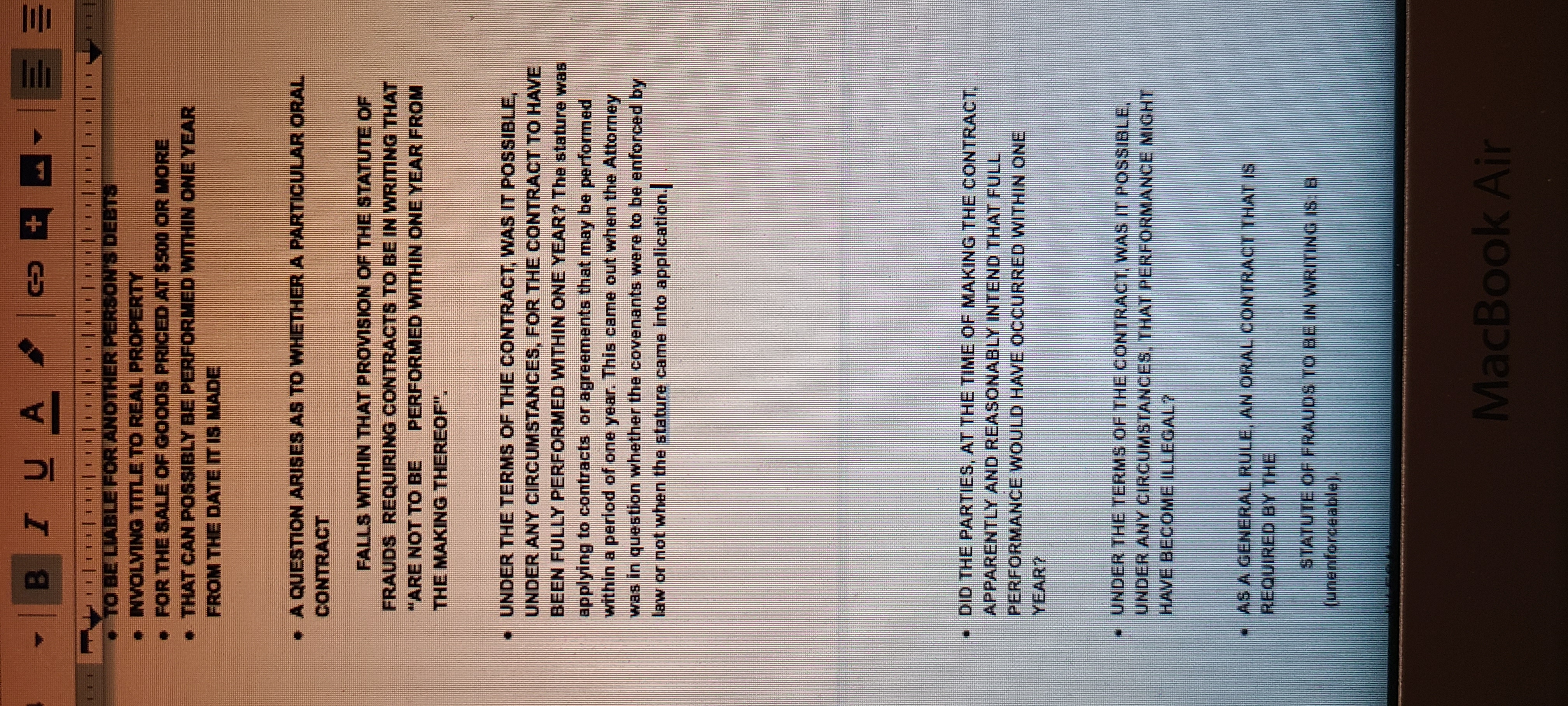 .......... B IUAL 3 + TO BE LIABLE FOR ANOTHER PERSON'S DEBTS