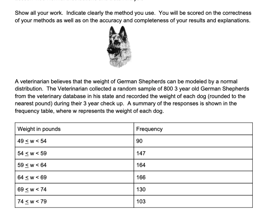 .,.. Show all your work. Indicate clearly the method you use.