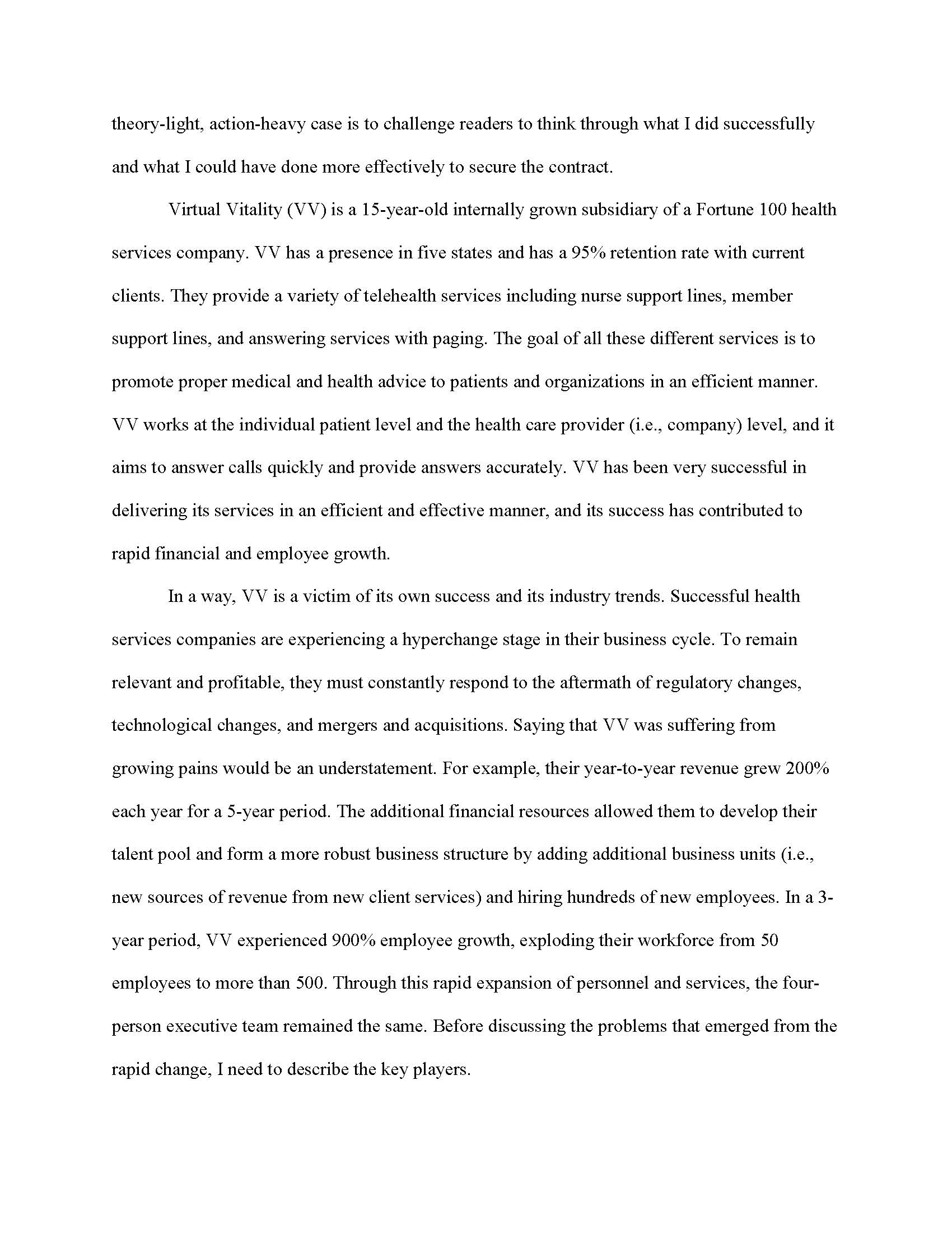 Healthy Changes in Health Care Companies and answer the following questions:a. How