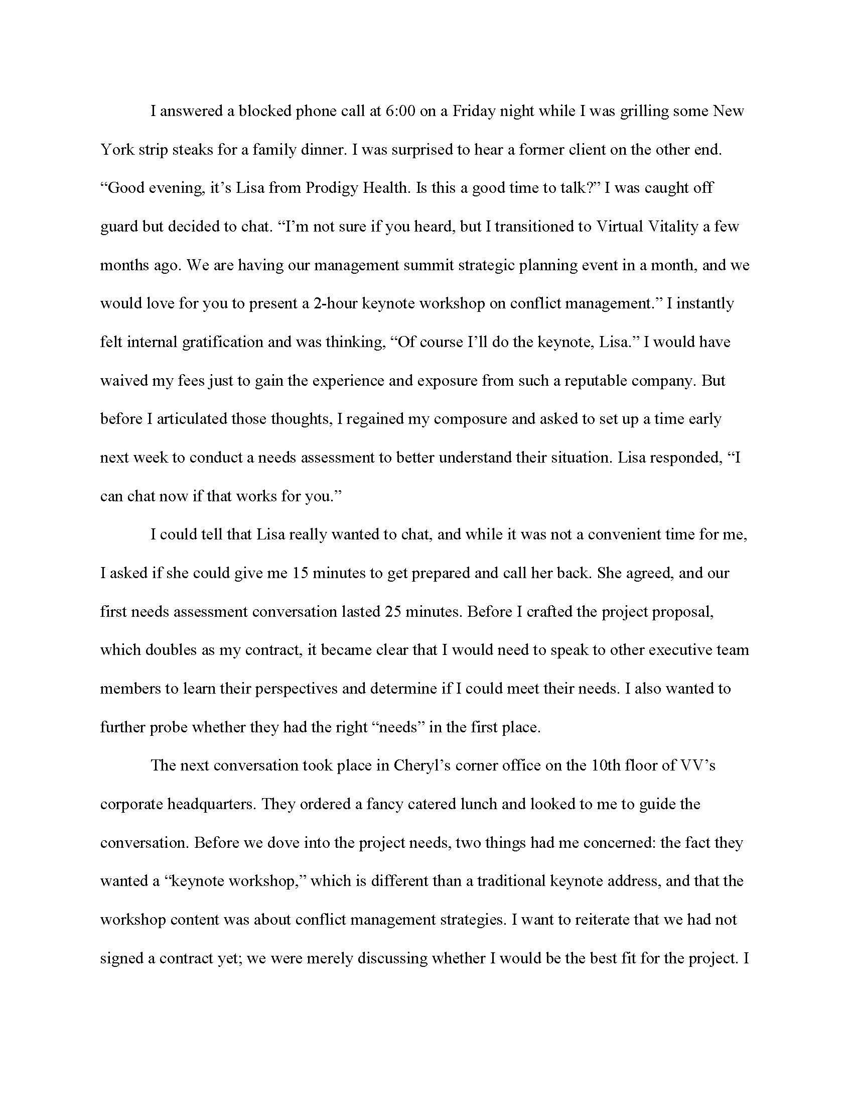 that they "don't know what they don't know" and do this in