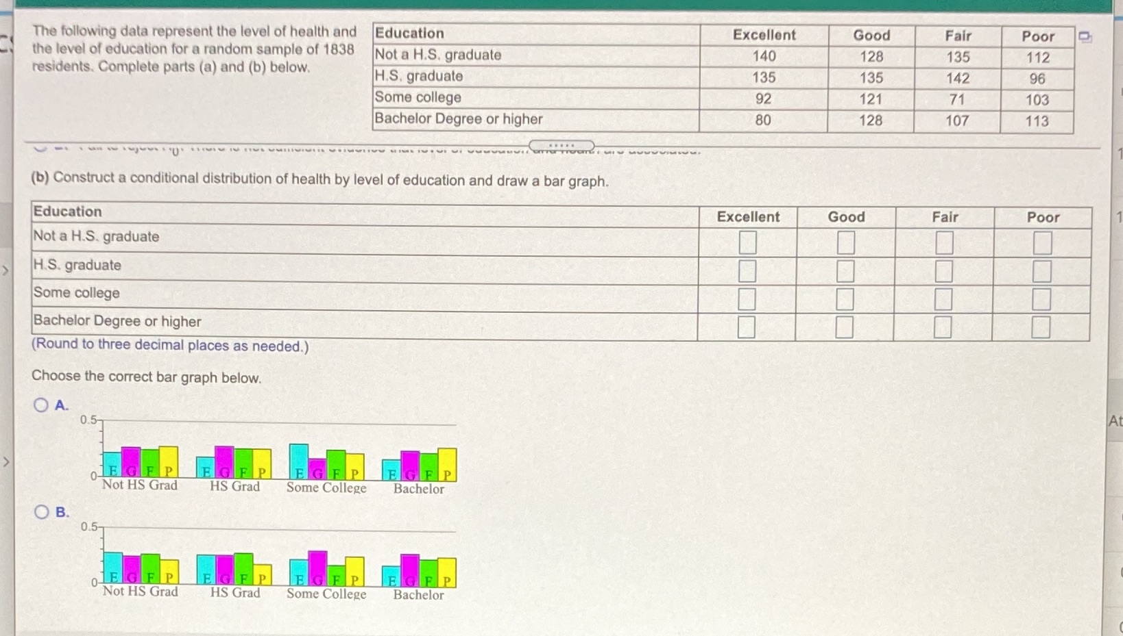 Calculate the test statisticX2o= Round to the nearest third decimalThe P value